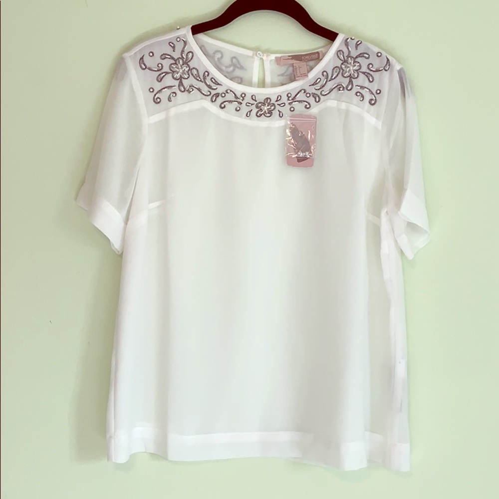 FOREVER21 CONTEMPORARY Pretty Top Size S